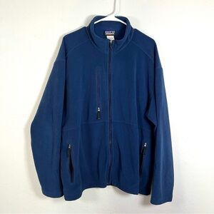 Patagonia Men's Synchilla Navy Blue Fleece Full Zip Jacket Size XL